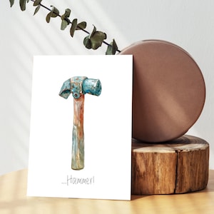 Postcard- ...Hammer funny sayings Postcard art postcard beautiful postcard birthday wedding congratulations card greeting card set book-Marie