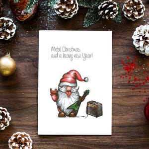 Carte de Noël dessinée à la main Lourd Noël.... Carte de Noël Carte de vœux de l'Avent Proverbes drôles bel art Buch-Marie