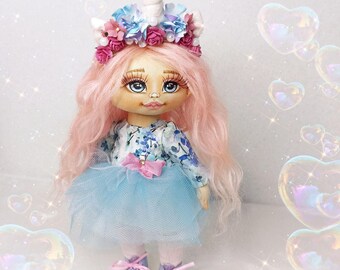 PDF, doll 9 inches, PDF pattern Video course on dolls Master class Pattern Video tutorials on creating a doll (in Russian)