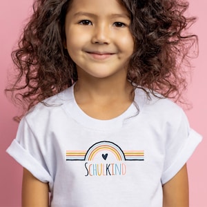 SCHOOL CHILD Iron-on T-Shirt for school enrollment rainbow