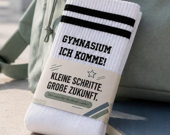 Regalo de transferencia escolar para 5.º grado – calcetines deportivos para Gymnasium, Realschule o Gesamtschule – regalo para la nueva escuela
