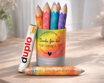 Download: 27 Duplo wrappers, farewell gift for a kindergarten teacher, daycare provider, or teacher, thank you gift, graduation gift