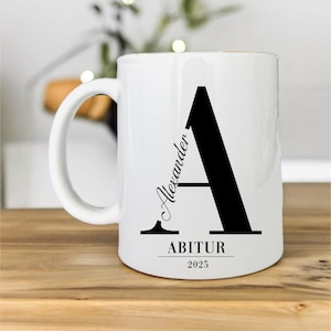 Taza personalizada de regalo de graduación para graduación de secundaria, licenciatura, maestría, formación médica, examen aprobado con nombre