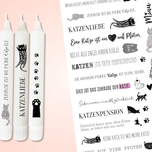 Candle Tattoo Film - Candle Sticker CATS - Sayings to give away