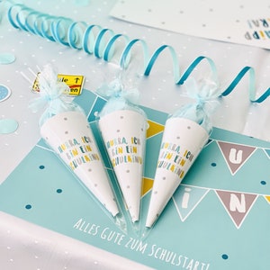 Mini cônes scolaires DIY comme décoration pour la scolarisation, cadeau d'invité pour les enfants
