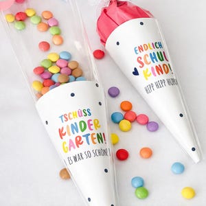 ミニスクールコーンをDIYで作ろう – 幼稚園のお別れギフト、入学式の装飾、小さなスクールコーンの作り方、入学式パーティーの記念品