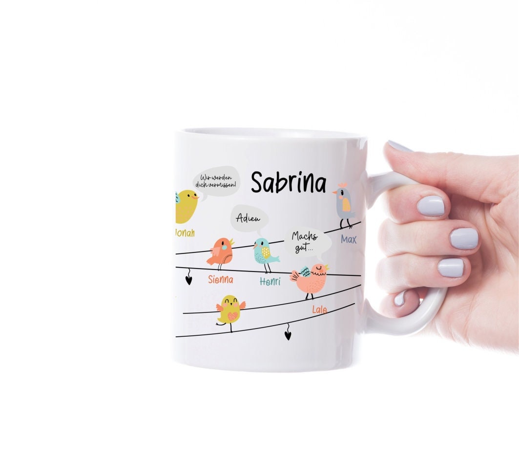 Farewell gift KINDERGARTEN, PERSONALIZED cup, farewell educator gift, farewell educator,