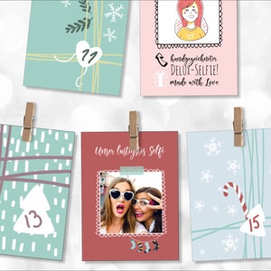 ADVENTSKALENDER DIY Activity Karten zum beschriften und verschenken