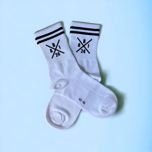 ABI Abschluss Tennissocken Abitur 2024 Abschluss 2024 bedruckte Socken Geschenk zdjęcie 6