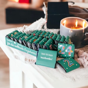 Advent calendar for TEACHERS filled with 24x THANK YOU Christmas time, DIY, printable, self-love