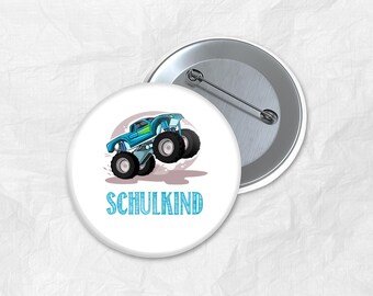 Schoolchild Button First Day of School Gift School Cone