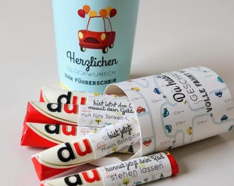 Download: 27 Duplo Banderolen Führerschein bestanden, Geschenk, Glückwunsch
