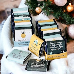 Mindfulness Advent Calendar filled with 24 ideas for the Christmas season, DIY, printable