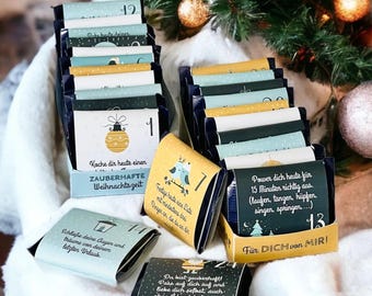 Mindfulness Advent Calendar filled with 24 ideas for the Christmas season, DIY, printable