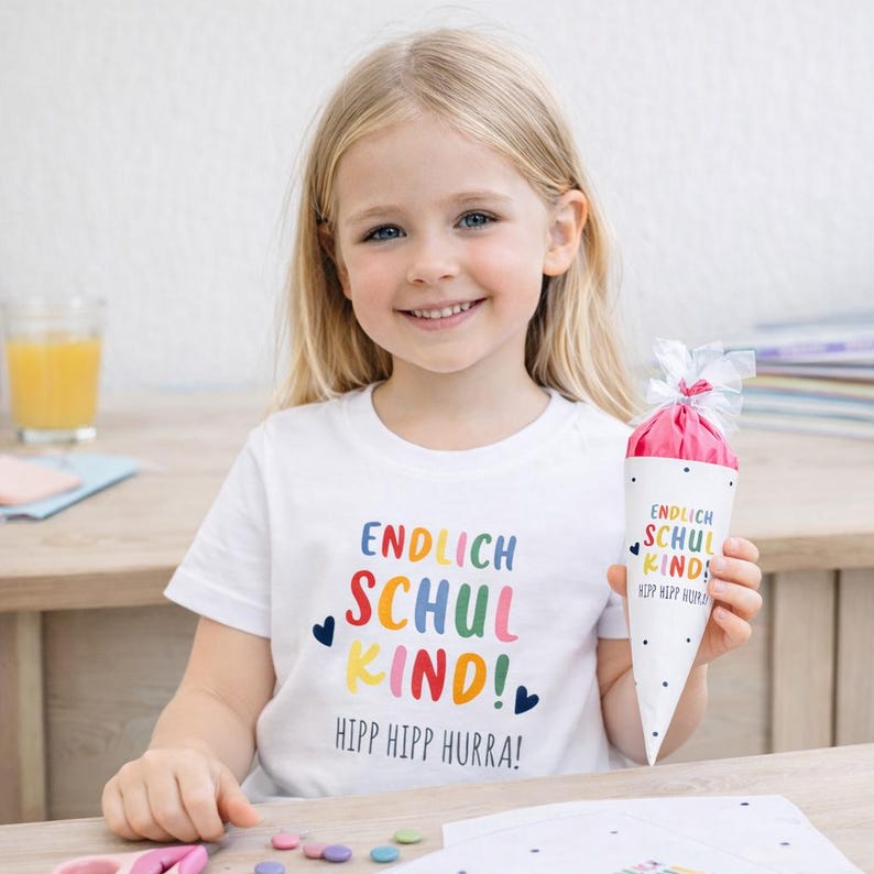 Mini coni scolastici fai da te: regalo di addio per l'asilo, decorazione per il primo giorno di scuola, creazione di piccoli coni scolastici, bomboniere per il primo giorno di scuola immagine 5