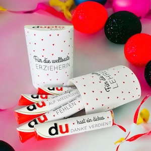 Download: 27 Duplo Banderolen Abschiedsgeschenk Erzieherin Tagesmutter Lehrerin Danke Geschenk Erzieherin Bild 9