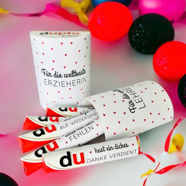 Download: 27 Duplo Banderolen Abschiedsgeschenk Erzieherin Tagesmutter Lehrerin Danke Geschenk Erzieherin Bild 9