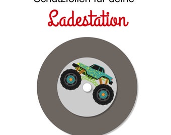 Ladestationsticker passend für die Toniebox - Monstertruck