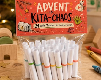 Kindergarten Advent Calendar – 24 fun kindergarten moments to print | Gift for educators | Lucky draw tickets