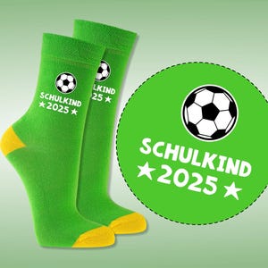 SCHOOL ENROLLMENT Schoolchild Socks GIFT for the school cone Football