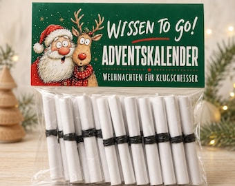 Advent Calendar for Know-It-Alls | 24 Fun Facts & Useless Knowledge | Printable PDF