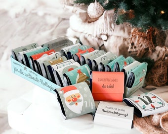 Advent calendar COLLEGINE filled with 24x THANK YOU Christmas time, DIY, print template, self-love