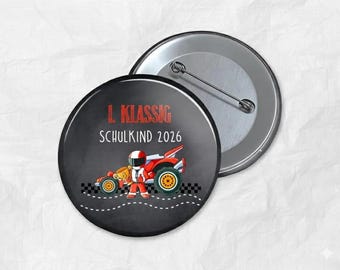 Schoolchild Button First Day of School Gift School Cone