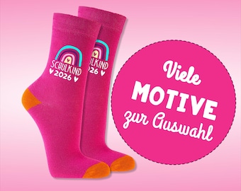 Calcetines escolares para el primer día de clases – regalo para el cono escolar | muchos diseños