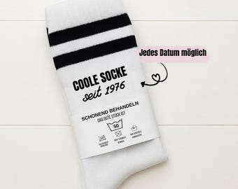 Cool socks since… | Vintage socks | Year of birth | Funny tennis socks | Gift for men | Gift idea for colleagues