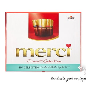 Sticker Set for Merci Chocolate Personal gift for the educator / kindergarten teacher image 3