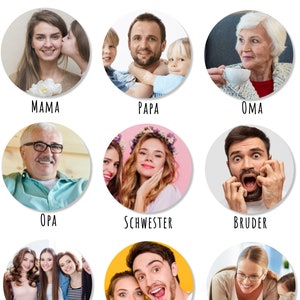 Anpassbares Sticker-Set Zeig deine Liebe mit Merci Schokolade Überrasche Mama, Papa, Schwester, Bruder und mehr Bild 10