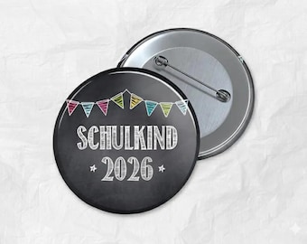 Schoolchild Button First Day of School Gift School Cone