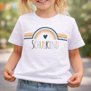 Parche termoadhesivo arcoíris para niños | Camiseta de vuelta al cole | Conjunto DIY para la vuelta al cole | Regalo para la vuelta al cole