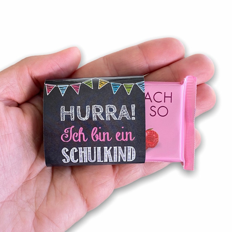 Schokobanderolen Schulkind