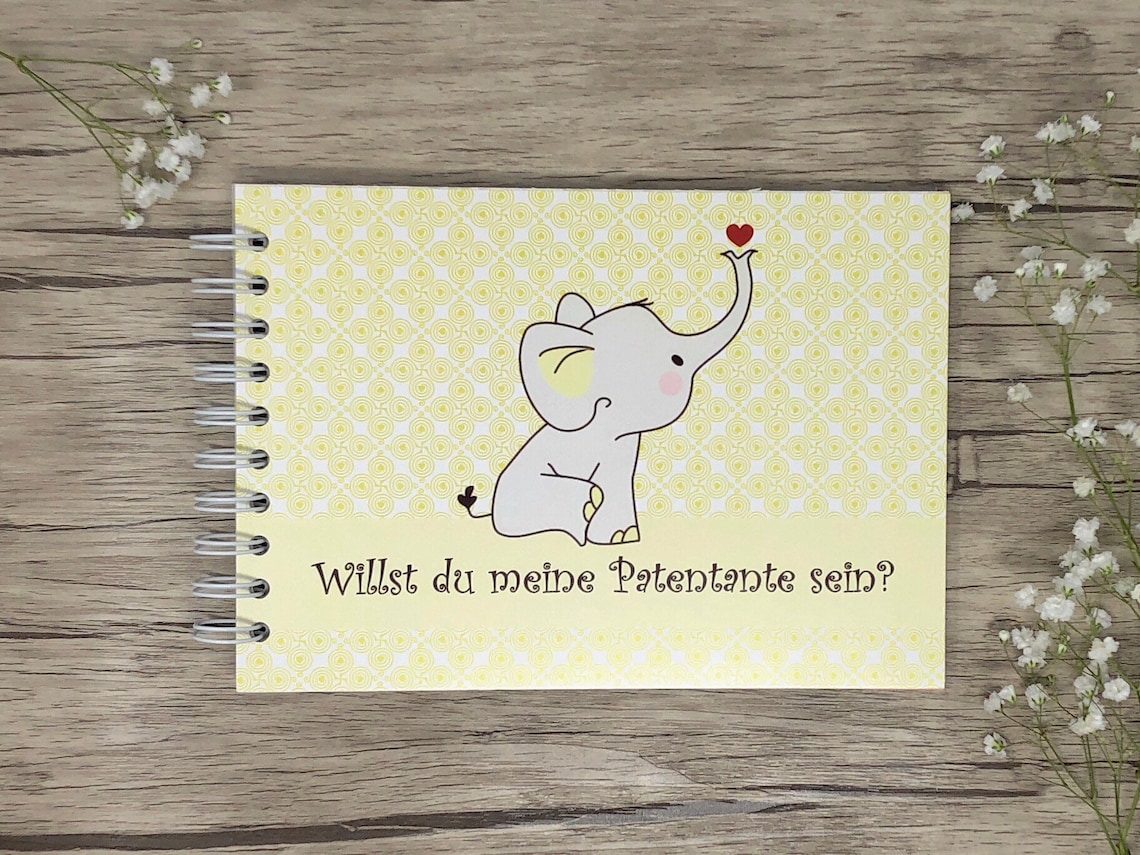 Buch für die Patentante/ den Patenonkel Willst du meine Etsy