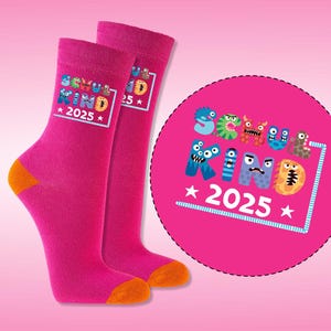 SCHOOL ENROLLMENT Schoolchild Socks GIFT for the school cone Courage Monster