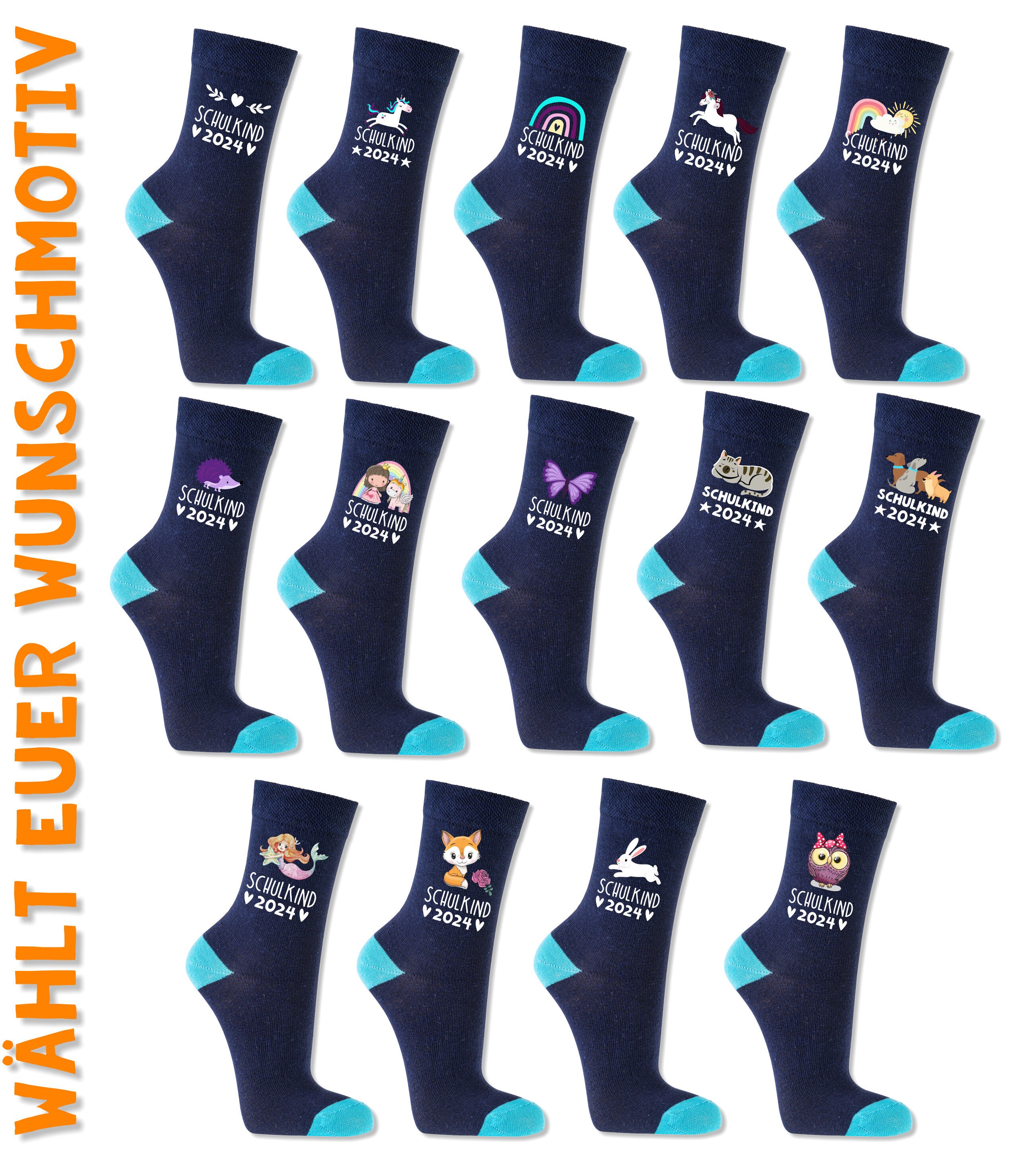 Lot De 5 Chaussettes D'école à Semelle Rembourrée En Coton