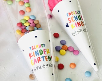 School cones as a farewell gift from kindergarten Smarties