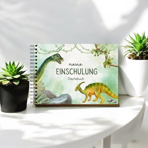 Gastenboek Schoolinschrijving Dino's Hoera ik ben een schoolkind