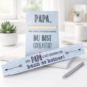Geschenk Vater - Zollstock "Wenn Papa es nicht reparieren kann, kann es keiner!"