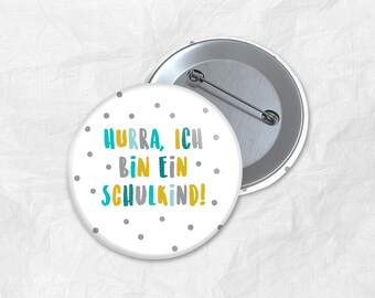 Schoolchild Button First Day of School Gift School Cone