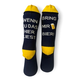 GESCHENK MÄNNER Geschenk Auszeitsocken Bring mir Bier Bild 2