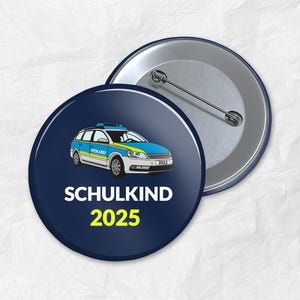 Bouton écolier cadeau de scolarisation cartable police 110