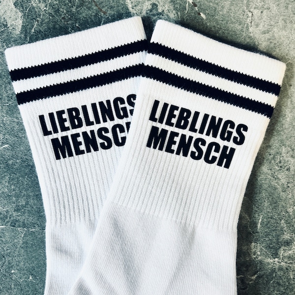 Tennissocken LIEBLINGSMENSCH Sportsocken Geschenk