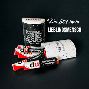 Download: 62 Duplo Banderolen, Geburtstag, Geschenk für Freundin, Freund, Kollege, Mann, Frau, Duplo Geschenkbox, DIY, Lieblingsmensch