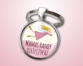 Pendant emergency number fairy - emergency pendant - gift for starting school or starting kindergarten