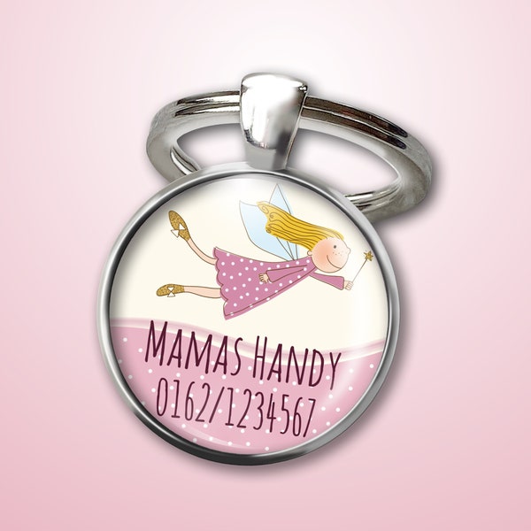 Pendant emergency number fairy - emergency pendant - gift for starting school or starting kindergarten