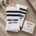 Cool socks since\u2026 | Vintage socks | Year of birth | Funny tennis socks | Gift for men | Gift idea for colleagues product logo