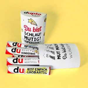 Banderolas Duplo, creador de valor, mensajes para ti, afirmaciones para niños, cono escolar, lonchera, impresión especial Duplo