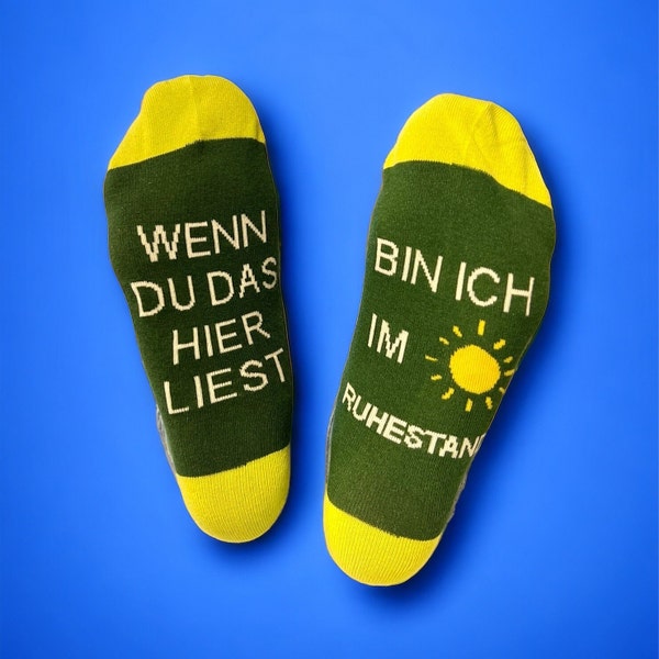 RETIREMENT - Gift time-out socks "I'm retired" gift pension